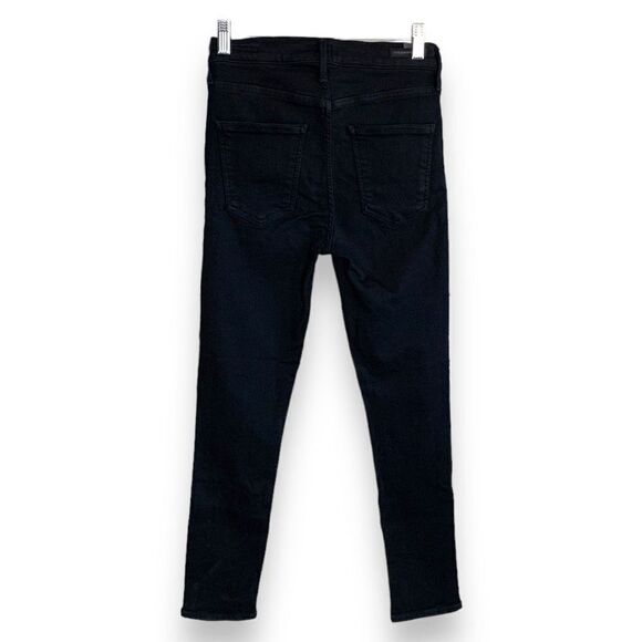 Citizens Of Humanity Rocket Crop High Rise Skinny Black Jeans Stretch Denim 26 - Picture 2 of 12